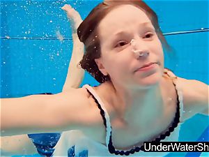splendid and steamy teenage Avenna in the pool