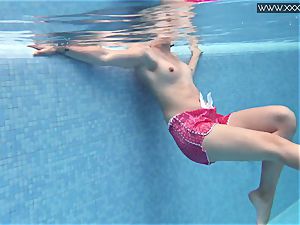 scorching tatted Czech luxurious in the pool