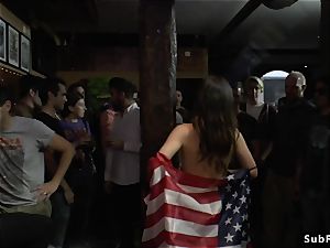 american bitch tourist disgraces herself
