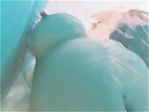 RELAXXXED - busty british honey enjoys steaming pool intercourse